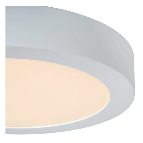 Lucide BRICE-LED - Lámpara de techo Baño - Ø 24 cm - LED Regul. - 1x15W 3000K - IP44 - Blanco - DETAIL 2